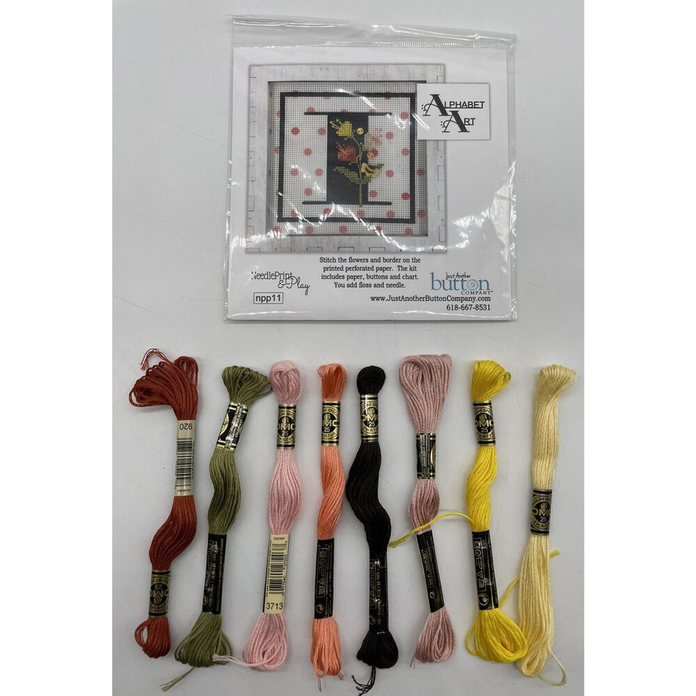 Just Another Button Company “Alphabet Art-Letter I” Cross Stitch Kit